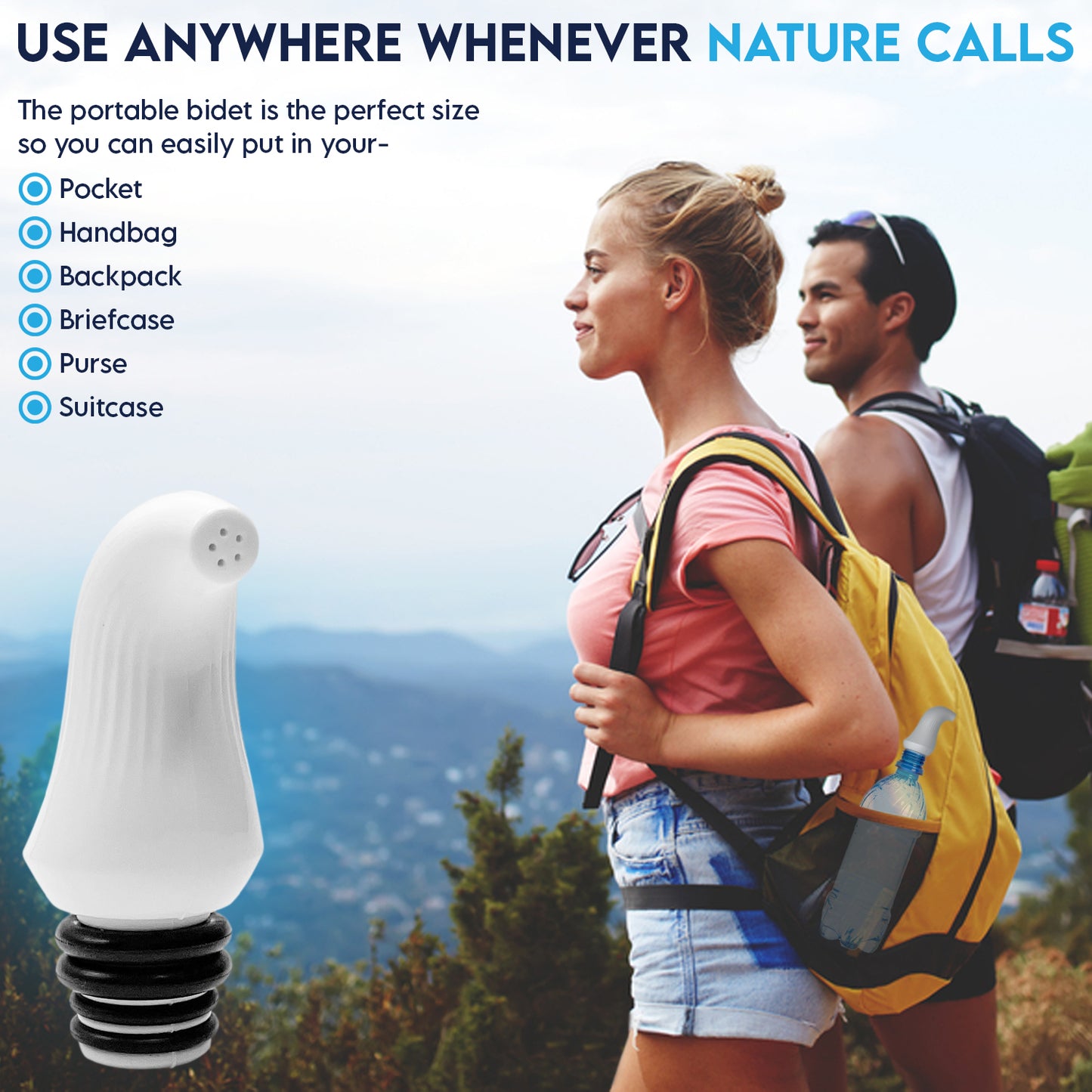 JEP 302 Travel Bidet Portable Bottle for Camping, Backpacking, Outdoors, & More